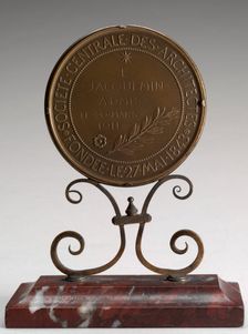 Inscription [reverse], designed 1843, awarded 1911. Creator: Eugène-André Oudiné