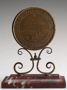 Inscription [reverse], designed 1843, awarded 1911. Creator: Eugène-André Oudiné
