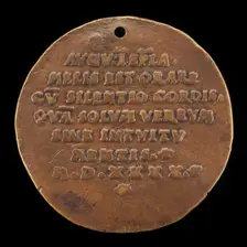 Inscription [reverse], probably 1540. Creator: Friedrich Hagenauer