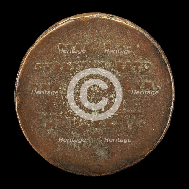 Inscription [reverse], probably 1543. Creator: Friedrich Hagenauer.