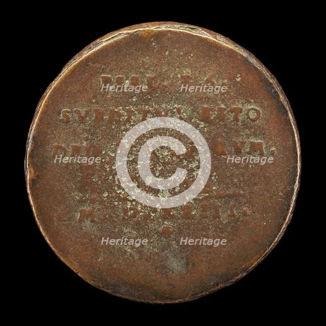 Inscription [reverse], probably 1543. Creator: Friedrich Hagenauer.