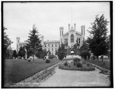 Insane asylum, Binghamton, N.Y., between 1890 and 1901. Creator: Unknown