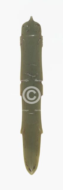 Insect-Shaped Pendant, Shang or Western Zhou period, 13th/10th century B.C. Creator: Unknown.