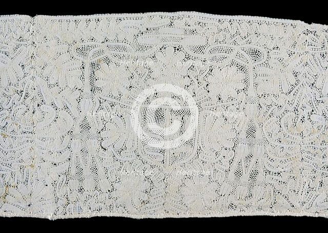 Insertion with Cardinal's Coat-of-Arms, Italy, 1675/1725. Creator: Unknown.