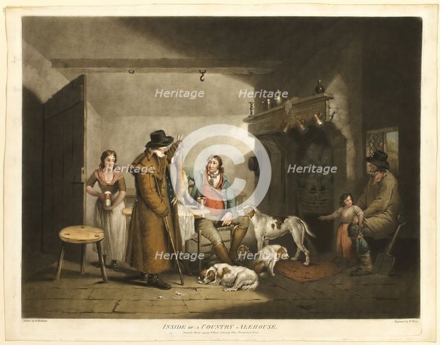 Inside of a Country Alehouse, published March 1, 1797. Creator: William Ward.