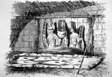 Inside of a Funeral Hut, Tahiti 18th century. Artist: John Webber