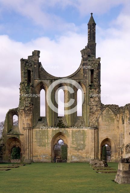 Inside of the west front, Byland Abbey, North Yorkshire, 1999. Artist: Unknown