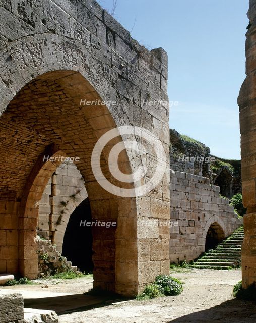 Inside of the enclosure, Krak des Chevaliers, 2001.  Creator: LTL.