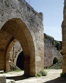Inside of the enclosure, Krak des Chevaliers, 2001. Creator: LTL