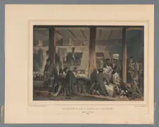 Inside of the shell-proof field hospital in the citadel of Antwerp, 1832, (1833). Creator: Auguste Raffet