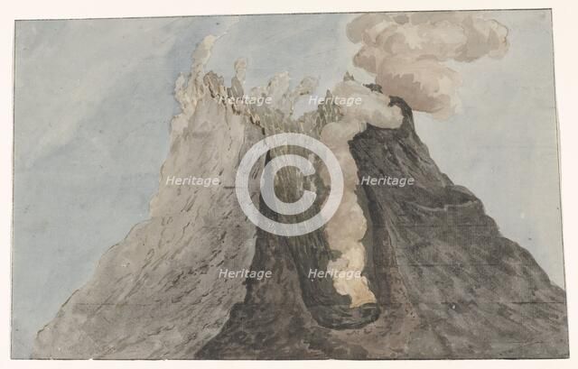 Inside of volcano Etna, 1778. Creator: Willem Carel Dierkens.