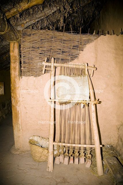 Inside a Celtiberian house in Numantia (Numancia), Spain, 2007. Creator: Samuel Magal.