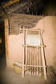 Inside a Celtiberian house in Numantia (Numancia), Spain, 2007. Creator: Samuel Magal