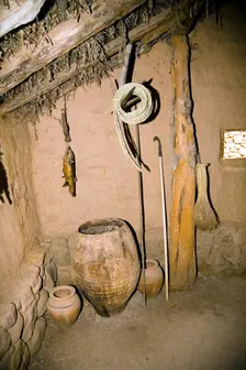 Inside a Celtiberian house in Numantia (Numancia), Spain, 2007. Creator: Samuel Magal