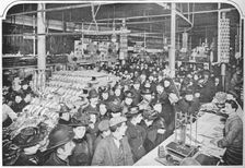 Inside a big provision stores, Hammersmith, London, 1901 (1903)