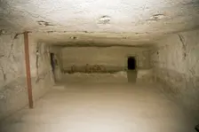 Inside a Byzantine house, Avdat, Israel. Creator: Samuel Magal