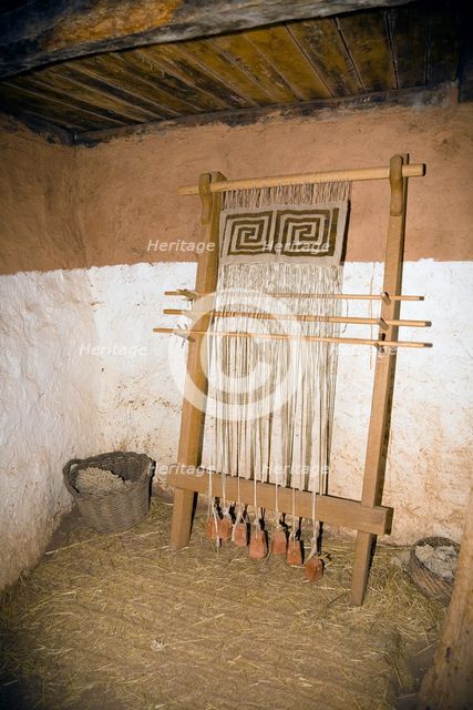 Inside a Roman house in Numantia (Numancia), Spain, 2007. Creator: Samuel Magal.