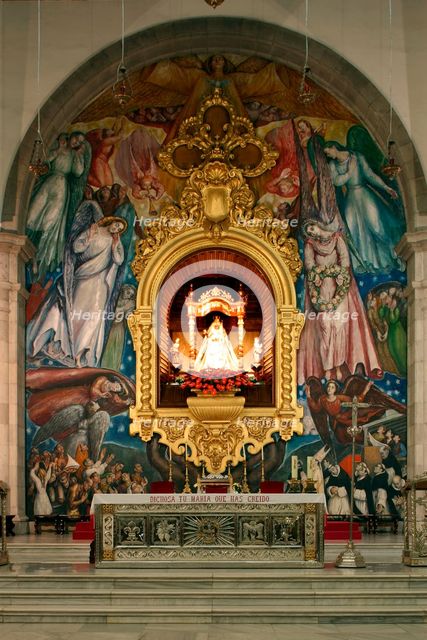 Inside Church, Candelaria, Tenerife, 2007. Creator: Peter Thompson.