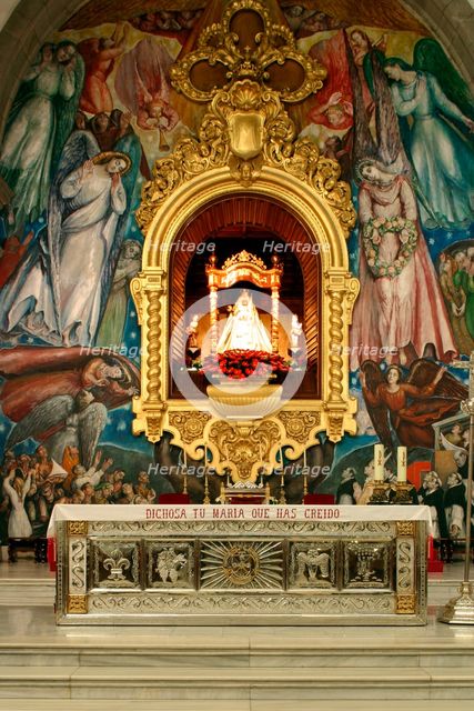 Inside Church, Candelaria, Tenerife, 2007. Creator: Peter Thompson.