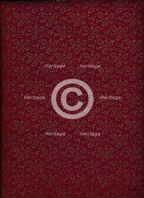 Inside cover pattern, 1901, (1901). Artist: Unknown.