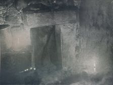 Inside Door of Igloo by Light of Blubber Lamps c1911, (1913). Artist: G Murray Levick