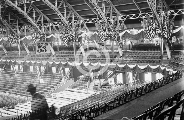 Inside empty Coliseum, Chicago, 1912. Creator: Bain News Service.