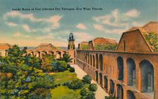 Inside Ruins of Fort Jefferson Dry Tortugas, Key West, Florida c1940s