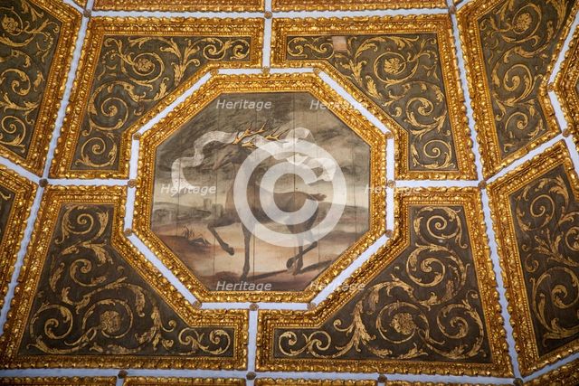 Inside Sintra National Palace, Sintra, Portugal, 2009. Creator: Samuel Magal.