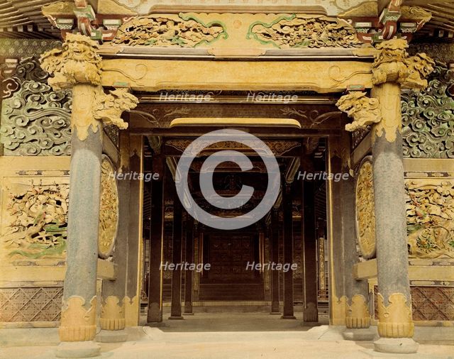 Inside Temple, 1865. Creator: Unknown.