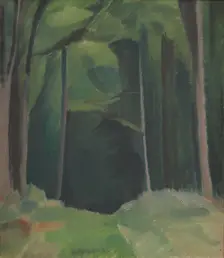 Inside the Wood;A Path in a Wood, 1917. Creator: Harald Giersing