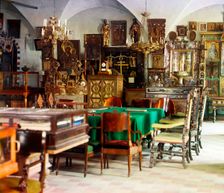 Inside the Belaya Palata [White Palace] museum, Rostov Velikii, 1911. Creator: Sergey Mikhaylovich Prokudin-Gorsky