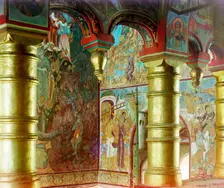 Inside the Church of Our Savior, in the vestibule, Rostov Velikii, 1911. Creator: Sergey Mikhaylovich Prokudin-Gorsky