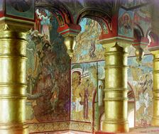 Inside the Church of Our Savior, in the vestibule, Rostov Velikii, 1911. Creator: Sergey Mikhaylovich Prokudin-Gorsky