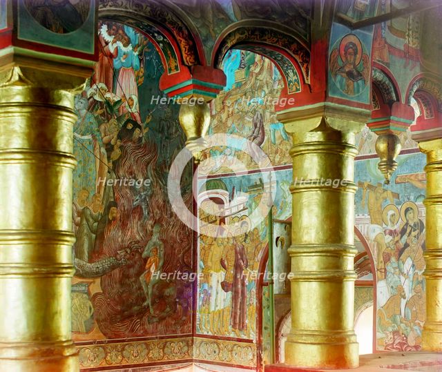 Inside the Church of Our Savior, in the vestibule, Rostov Velikii, 1911. Creator: Sergey Mikhaylovich Prokudin-Gorsky.