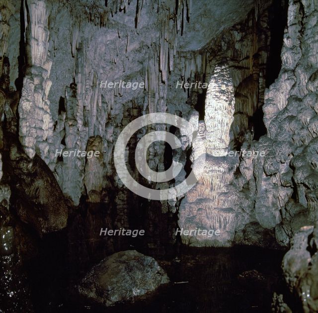 Inside the Diktaen cave Artist: Unknown