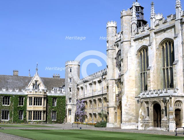 Inside the Great Court, Trinity College, Cambridge, Cambridgeshire