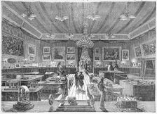 Inside the Palais de l'Industrie, Paris, during the 1881 Electricity Exhibition, pub. C. 1885. Creator: French School (19th Century)