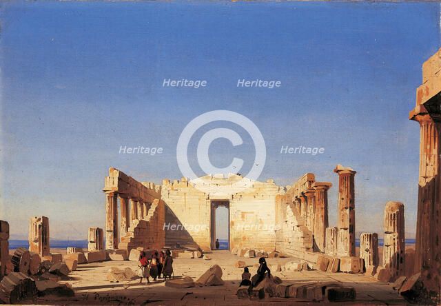 Inside the Parthenon, 1843.