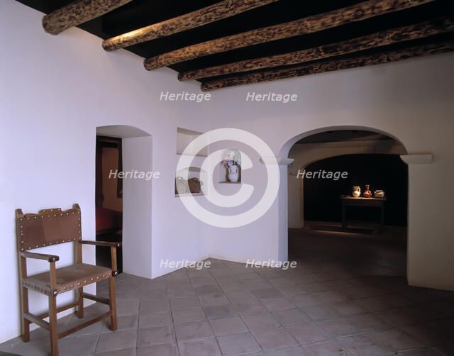 Inside the reconstructed birthplace and museum of the painter Francisco de Zurbarán (1598-1664), …