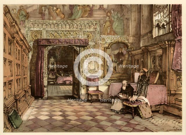 Inside the sacristy of the Cathedral of Toledo.