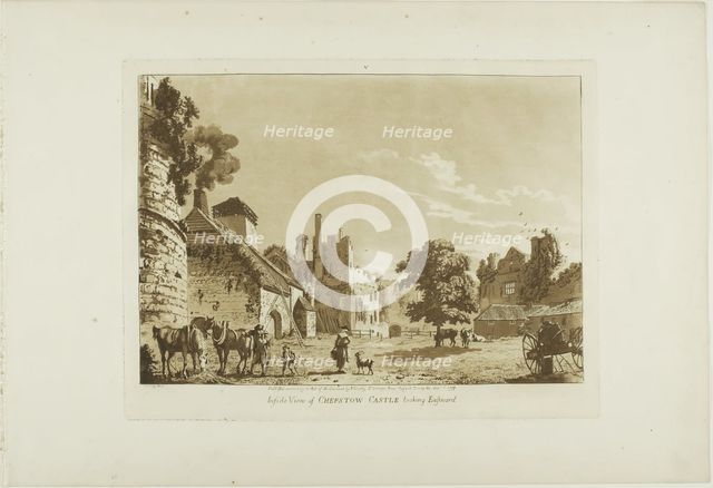 Inside View of Chepstow Castle Looking East, 1776. Creator: Paul Sandby.