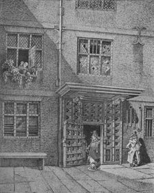 Inside view of the Poultry Compter, City of London, 1813 (1911). Artist: John Thomas Smith