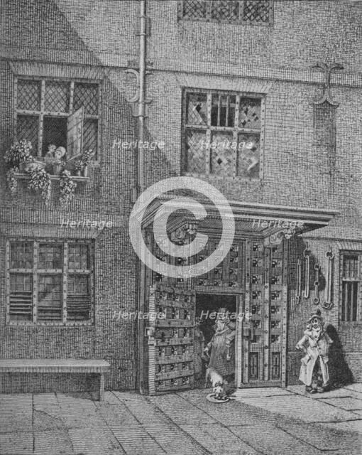 Inside view of the Poultry Compter, City of London, 1813 (1911). Artist: John Thomas Smith.