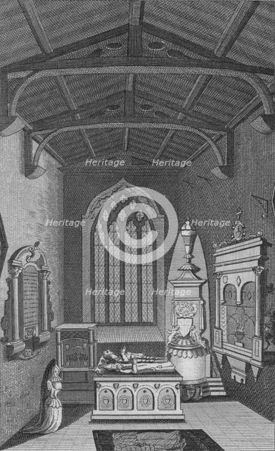'Inside View of Union's Chapel in Faringdon Church', 1796. Creator: Unknown.