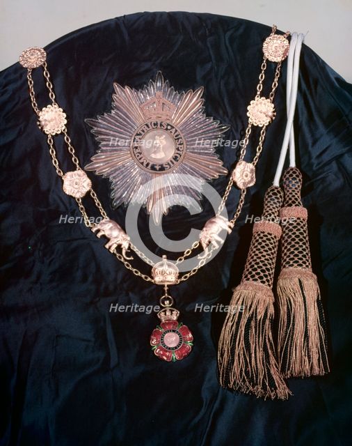 Insignia of the Order of the Indian Empire, c1955. Creator: Arthur Charles Kirby Ware.