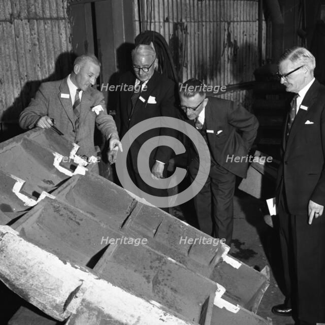 Inspect a casting made at the Edgar Allen Steel Foundry, Meadowhall, Sheffield, 1962. Artist: Michael Walters