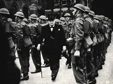 Inspecting The Home Guard 1940s, (1945). Creator: Unknown