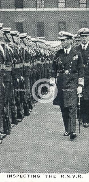 'Inspecting the RNVR', 1936 (1937). Artist: Unknown.
