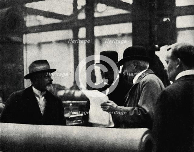 'Inspecting an Arms Factory', c1917, (1945). Creator: Unknown.