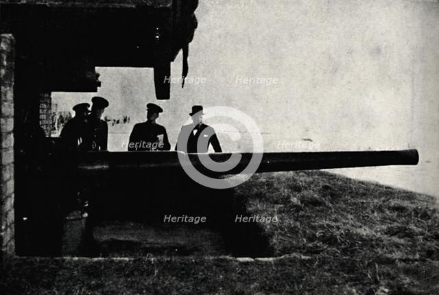 'Inspecting Coastal Defences', c1940, (1945). Creator: Unknown.